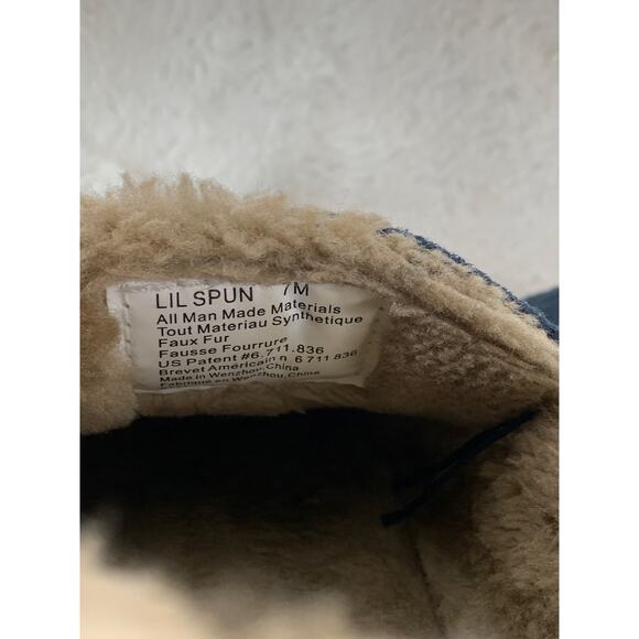 Deer Stags Men's LIL SPUN Moccasin Slippers Navy Blue Size 7 - Picture 7 of 8